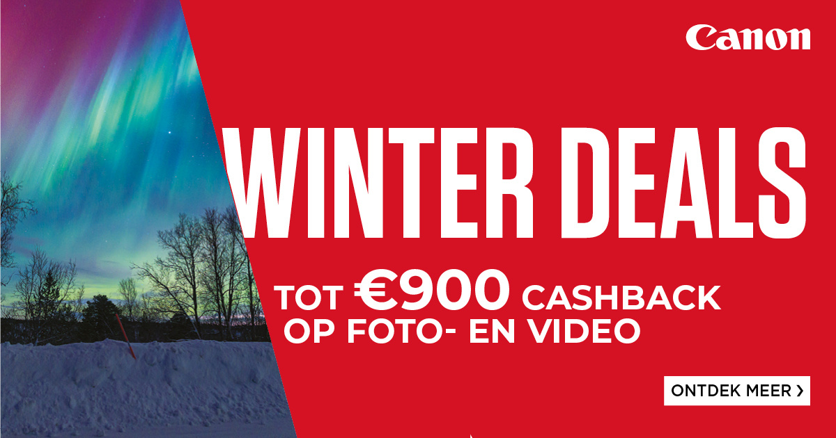 Canon winter cashback promotie korting