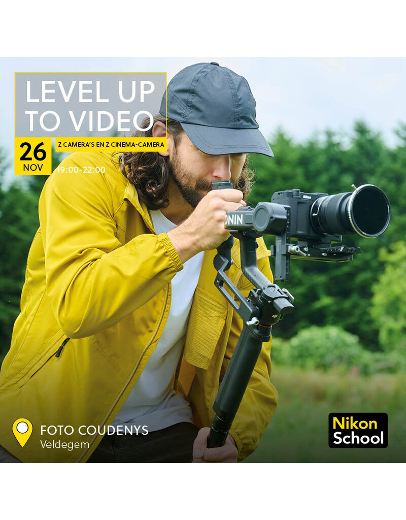 Nikon Nikon Workshop - Level up to Video! 26/11/25 - 19u-22u