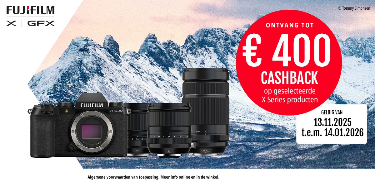 Fujifilm X cashback promotie korting