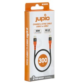 Jupio Jupio USB-C To USB-C Cable 300cm (60W USB 2.0)