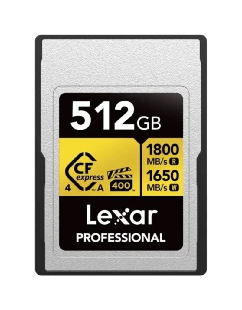 Lexar Lexar CFexpress Pro Type A Gold 4.0 Series 512GB R1800/W1650MB/s - VPG400