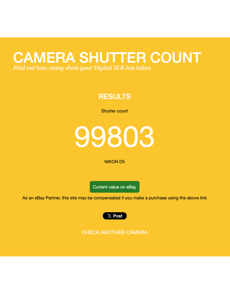 Nikon 2dehands Nikon D5 body