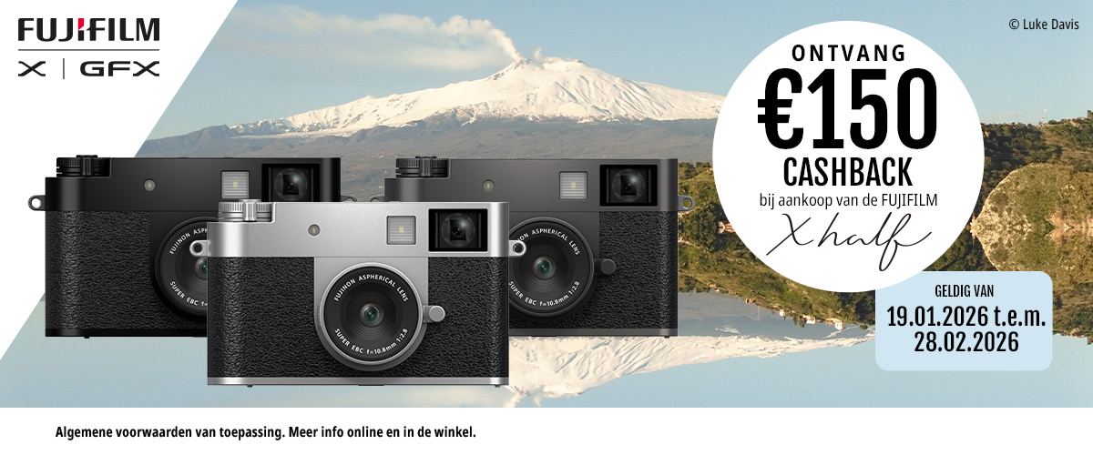 X Half cashback actie