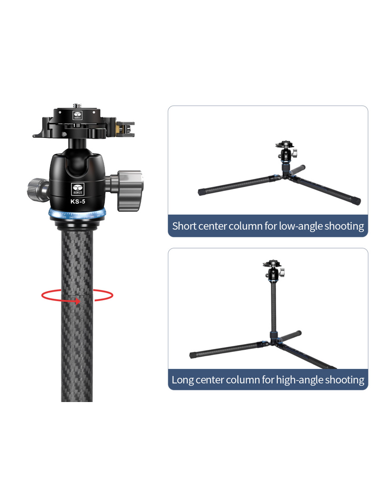 Sirui Sirui Lightweight Traveller Tripod AT125+KS-5