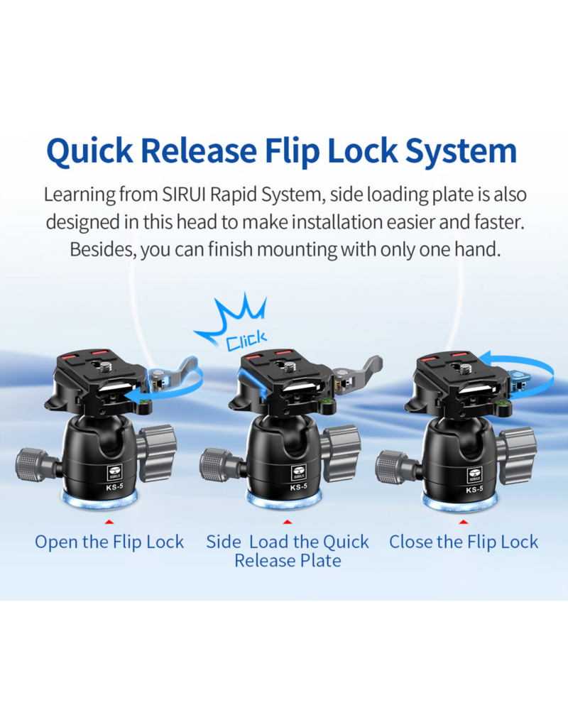 Sirui Sirui Lightweight Traveller Tripod AT125+KS-5