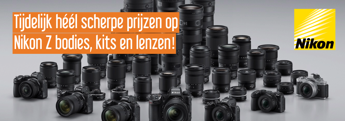 Nikon lente promotie korting scherpe prijs voorraad