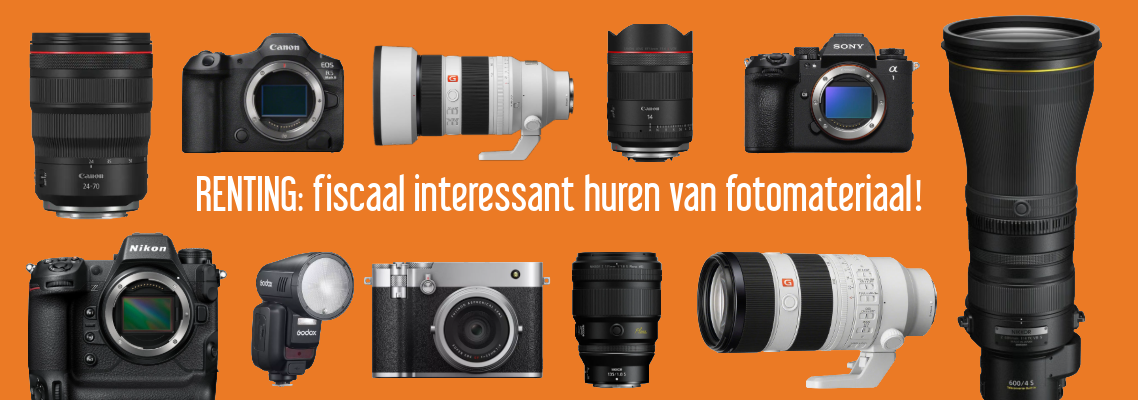 Renting: fiscaal interessant huren van fotomateriaal!