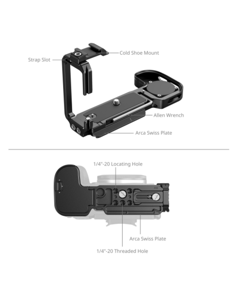 SmallRig SmallRig 5962 L-Shaped Mount Plate w/ Airtag Slot For Canon EOS R6 MkIII