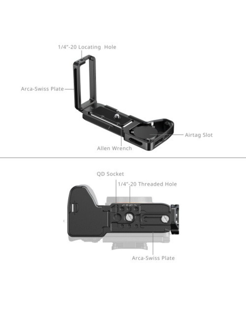 SmallRig SmallRig 6034 L-Shaped Mount Plate w/ Airtag Slot For Sony Alpha 7 V / 7R V
