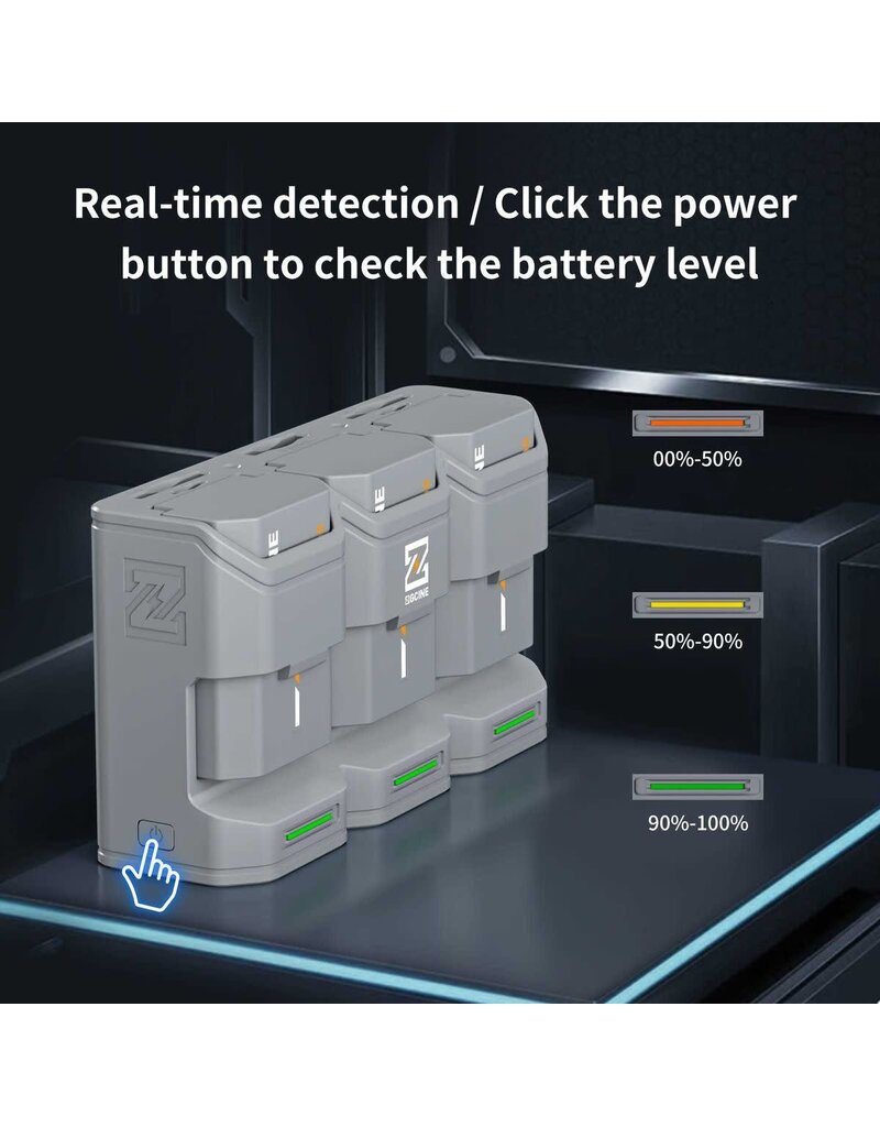 ZGCine ZGCINE Charging Case For 3 Accu's Sony NP-FZ100 (PC3-FZ100)