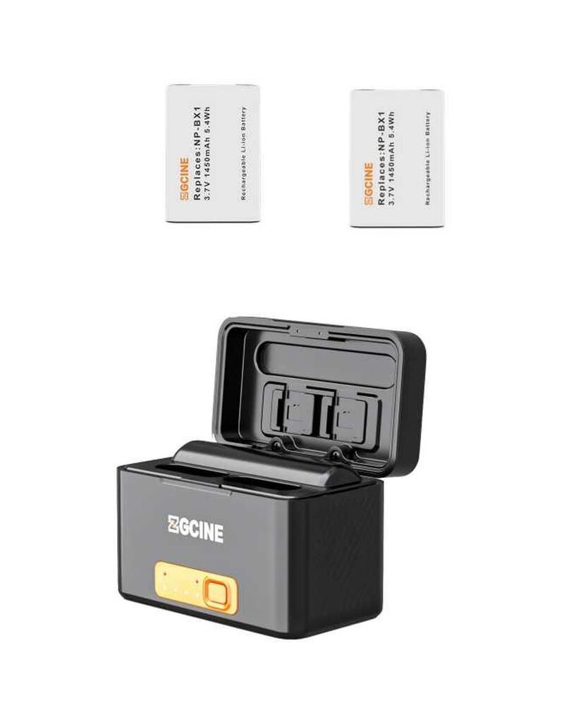 ZGCine ZGCINE Sony BX1 Oplaadcase w/ 2X BX1 Battery (PS-BX1-K2)
