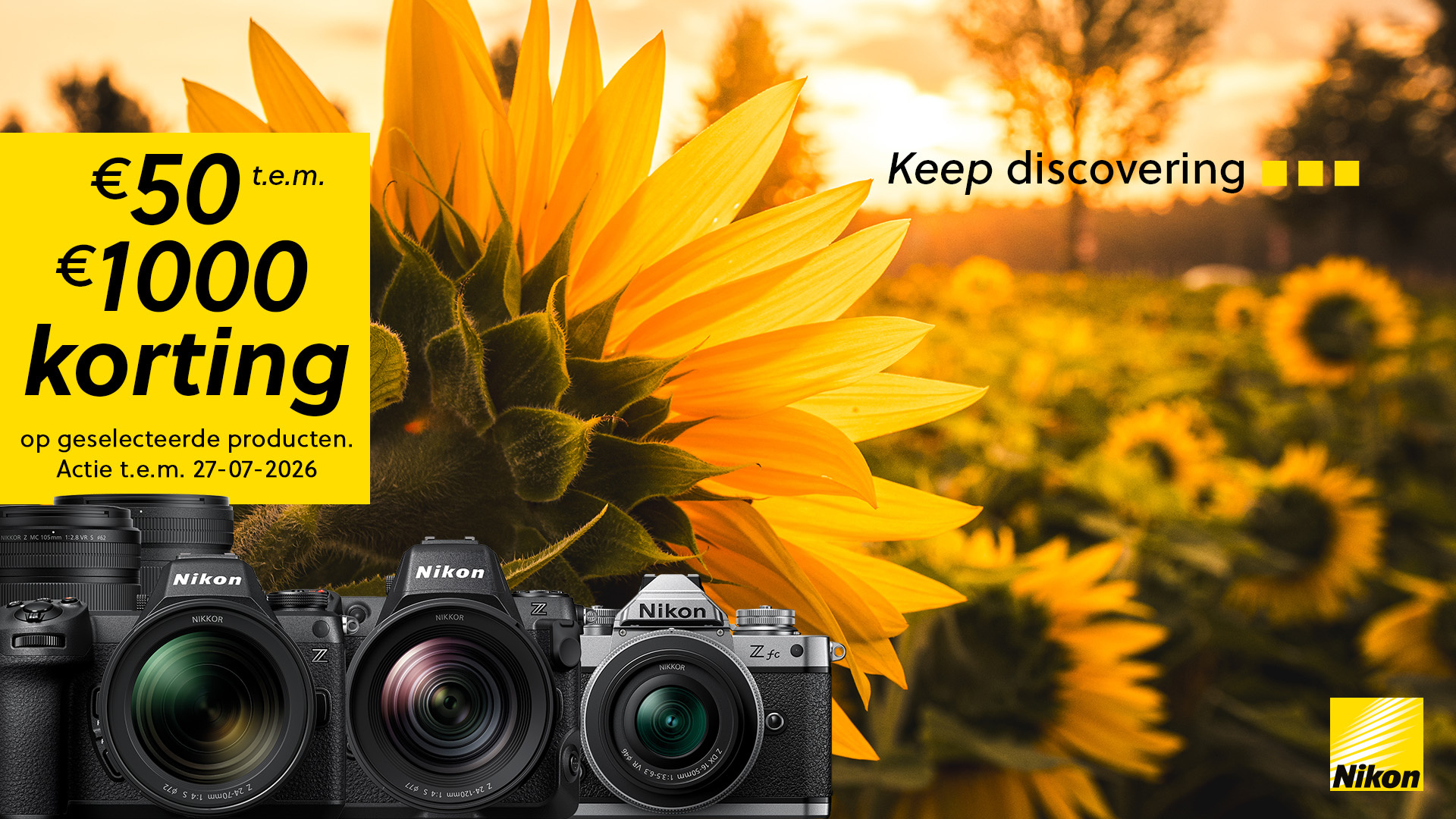 Nikon Zomer promotie korting scherpste prijzen