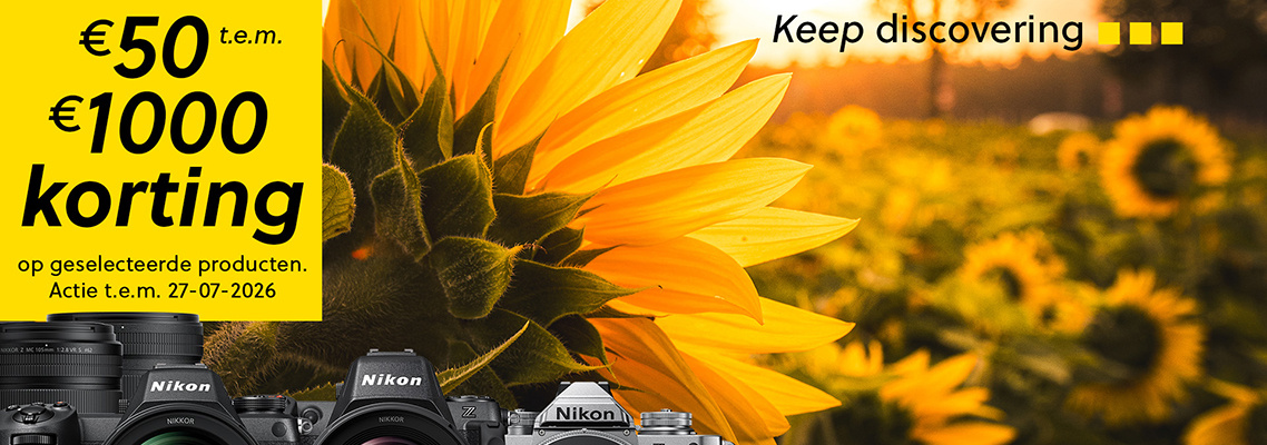 Nikon Zomer promotie korting scherpste prijzen