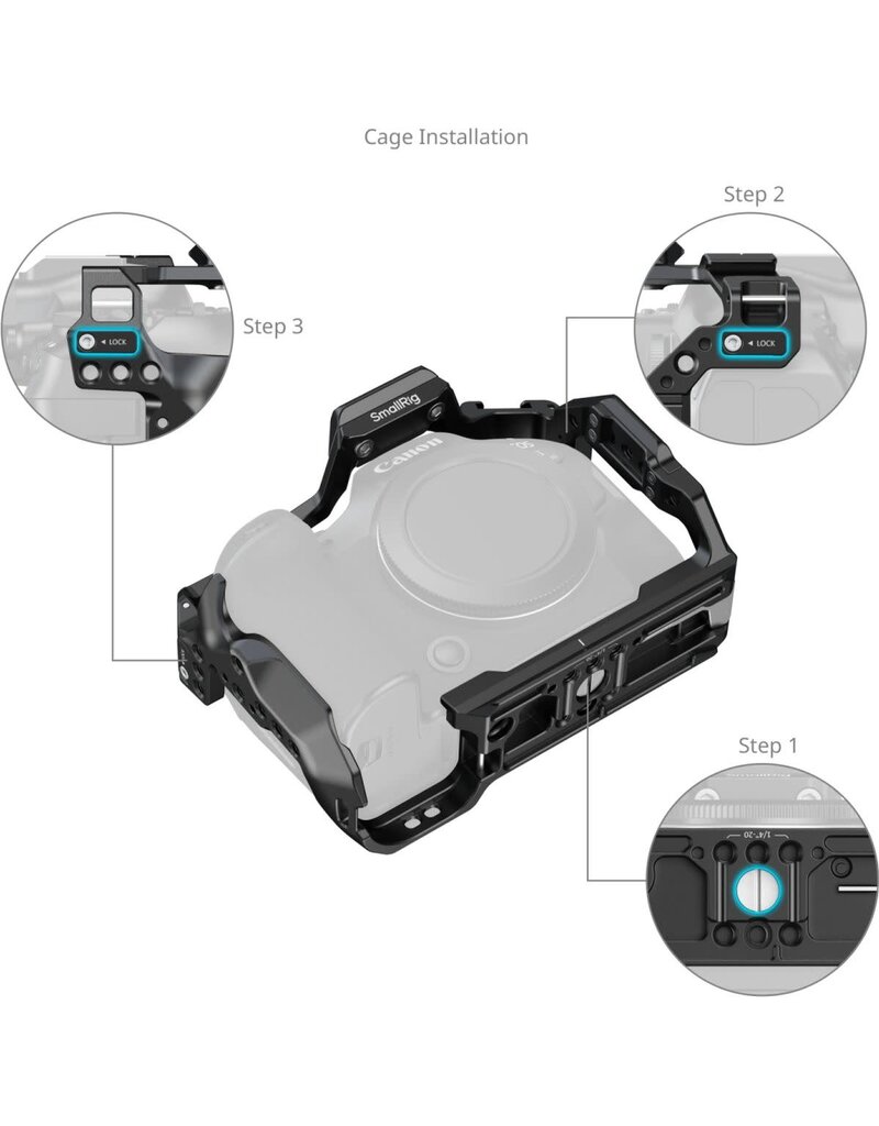 SmallRig SmallRig 5954 Hawklock Quick Release Cage For Canon EOS R6 MkIII / R6 MkII