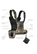 Cotton Carrier Cotton Carrier Camera Vest voor 2 camera's met heupholster Camo