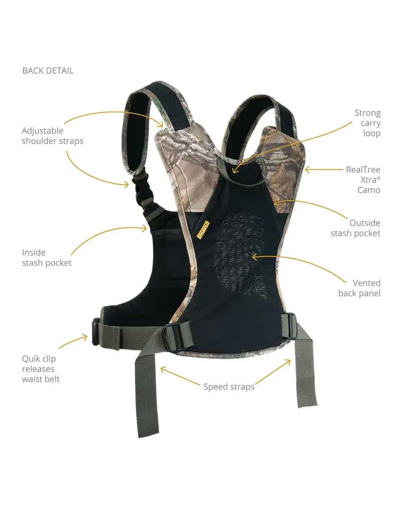Cotton Carrier Cotton Carrier Camera Vest voor 2 camera's met heupholster Camo