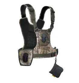 Cotton Carrier Cotton Carrier Camera Vest voor 2 camera's met heupholster Camo