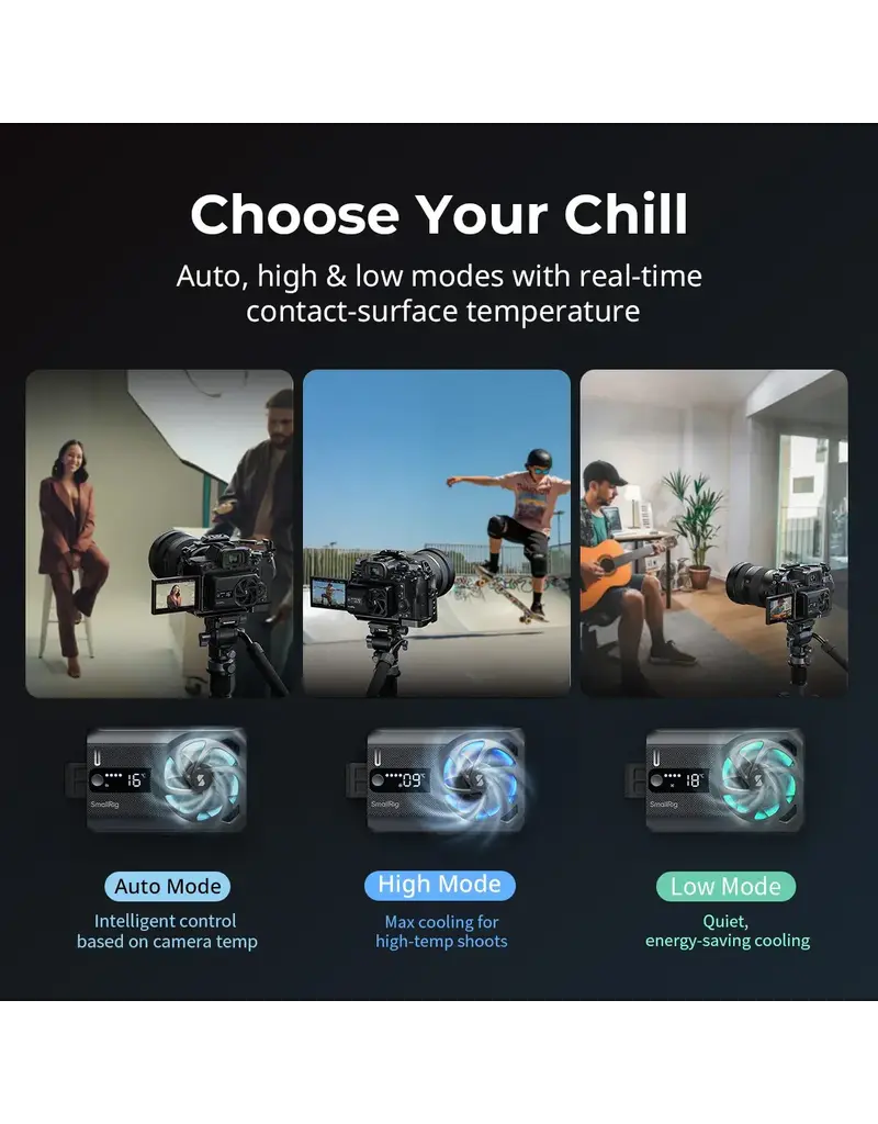 SmallRig SmallRig 5328 Cooling Fan For Mirrorless Cameras (Hybrid Cooling)