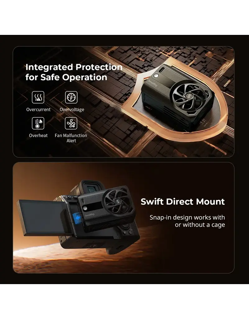 SmallRig SmallRig 5328 Cooling Fan For Mirrorless Cameras (Hybrid Cooling)