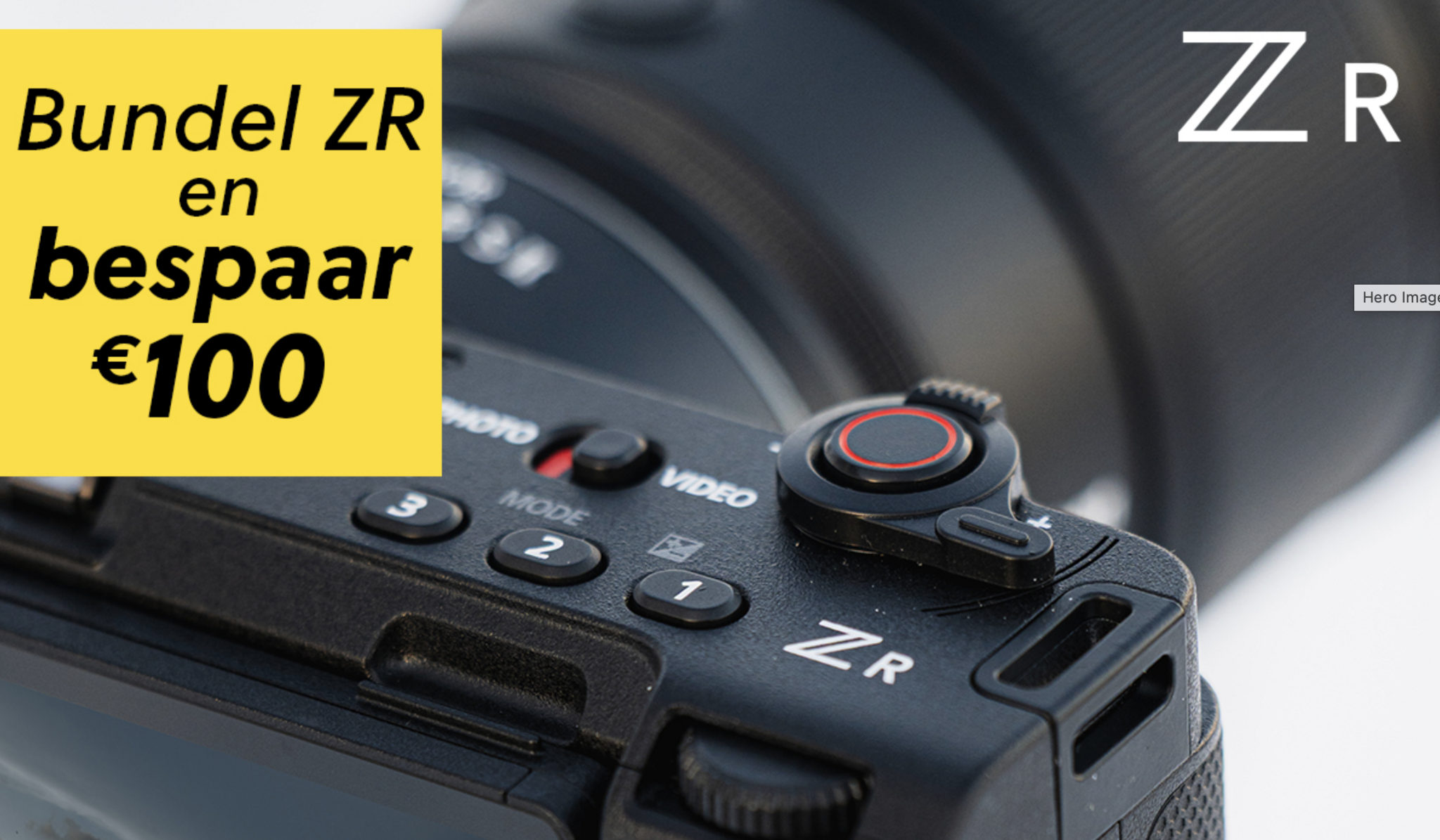 Nikon ZR bundel korting promotie