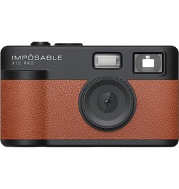 Imposable IMPOSABLE X10 PRO Cognac Brown 12MP Screenless Retro Camera w/ 4GB Memory Card