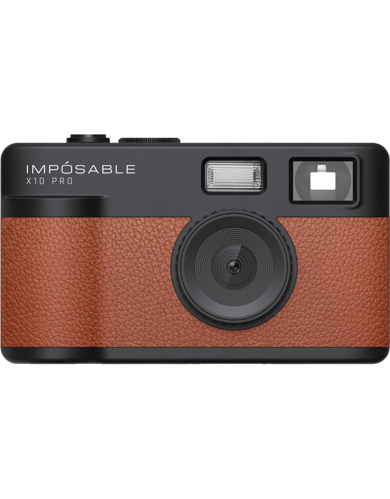 Imposable IMPOSABLE X10 PRO Cognac Brown 12MP Screenless Retro Camera w/ 4GB Memory Card