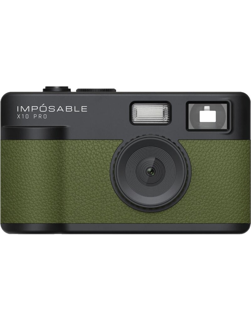 Imposable IMPOSABLE X10 PRO Forest Green 12MP Screenless Retro Camera w/ 4GB Memory Card