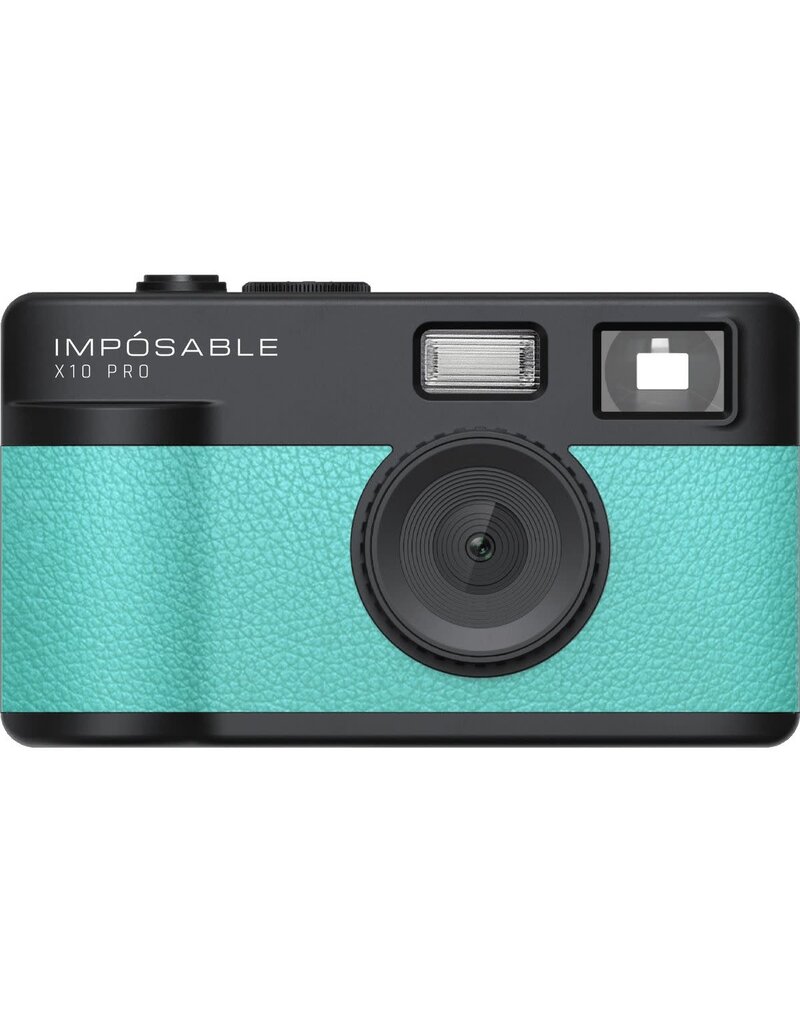 Imposable IMPOSABLE X10 PRO Aqua Mint 12MP Screenless Retro Camera w/ 4GB Memory Card