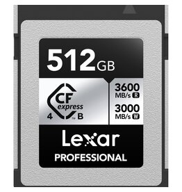 Lexar Lexar CFexpress Pro Type B Silver 4.0 Series 512GB - R3600/W3000MB/s