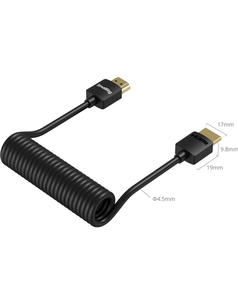 SmallRig SmallRig 4963 Coiled HDMI Data Cable (A To A)