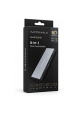 Imposable IMPOSABLE  IMP399 10GB/s 8-in-1 Geheugenkaartlezer voor CFexpress Type A & B, XQD, SD, TF, CF, MS en XD