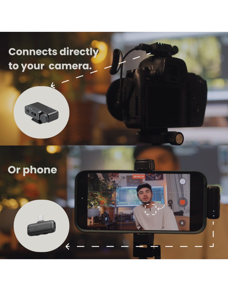 SmallRig SmallRig 5715 S70 Wireless Microphone w/ Multi-Device Compatibility