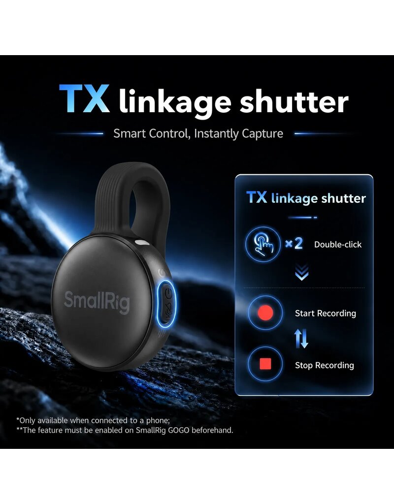 SmallRig SmallRig 5715 S70 Wireless Microphone w/ Multi-Device Compatibility