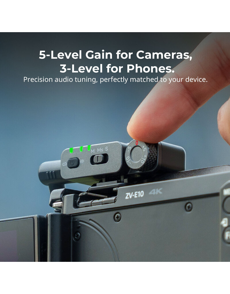 SmallRig SmallRig 5715 S70 Wireless Microphone w/ Multi-Device Compatibility