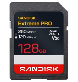 SanDisk SanDisk SDXC Extreme PRO 128GB UHS-I-V30-U3-250/120MB/s-4K UHD