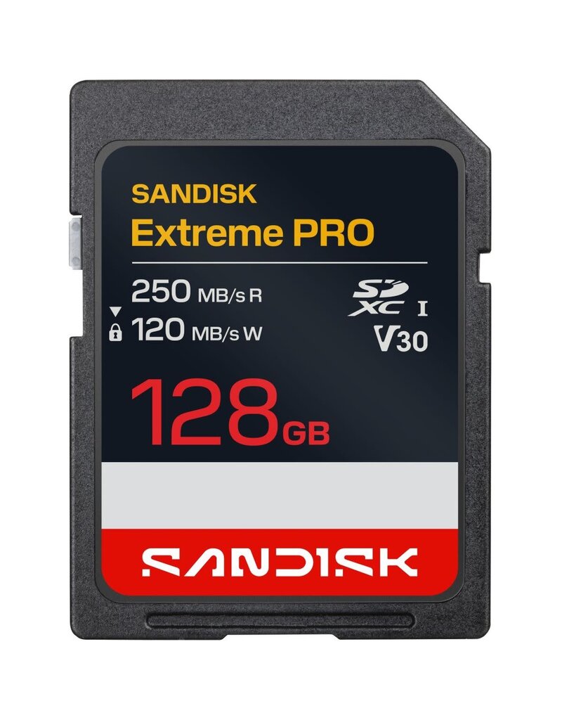 SanDisk SanDisk SDXC Extreme PRO 128GB UHS-I-V30-U3-250/120MB/s-4K UHD