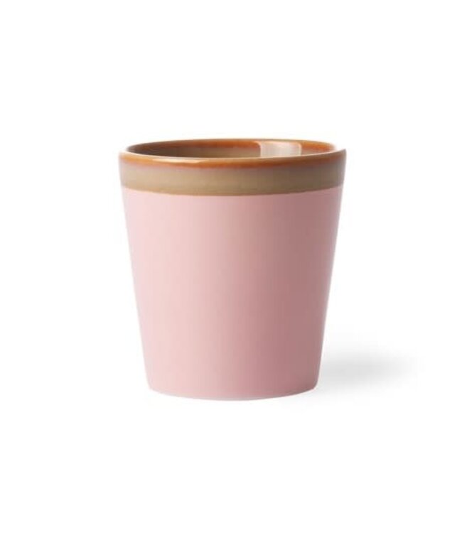 HKLIVING ceramic 70's mug: pink ace6767