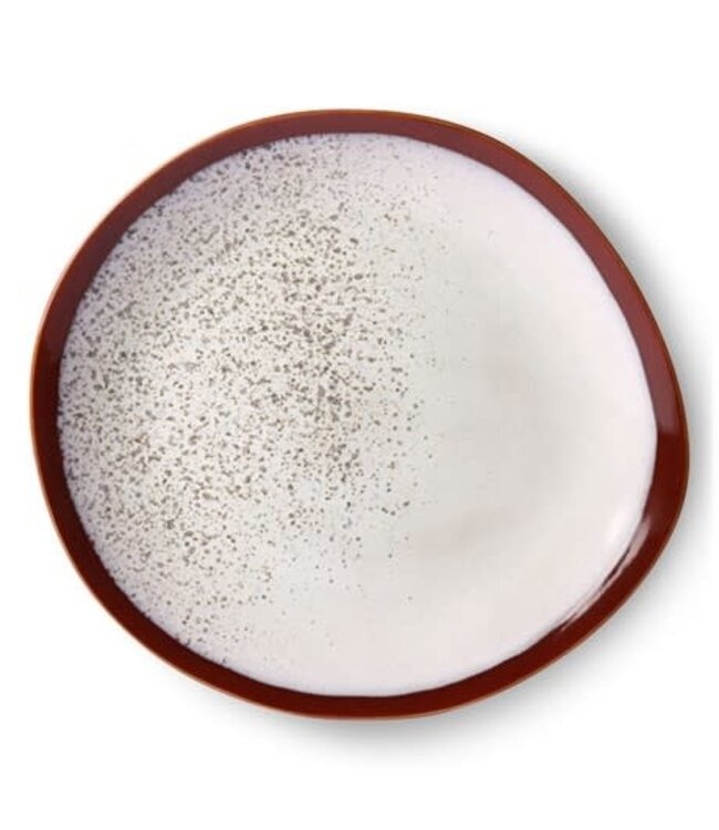 HKLIVING 70s ceramics: dinner plates, frost
