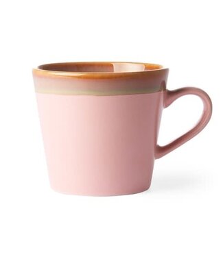 HKLIVING ceramic 70's cappuccino mug: pink