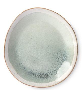 HKLIVING ceramic 70's side plate: mist