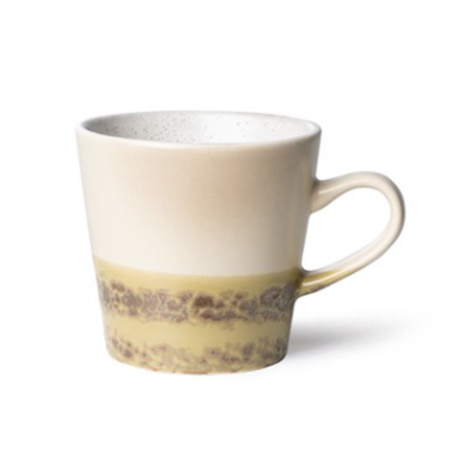 70s ceramics: americano mug, metallic-1