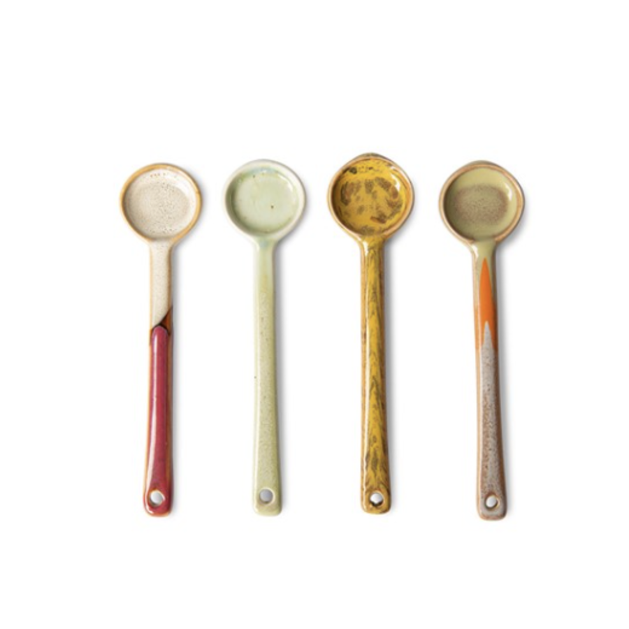 70s ceramics: spoons M (set of 4)-1