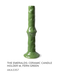 HKLIVING the emeralds: ceramic candle holder M, fern green