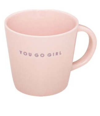 VONDELS vondels Ceramic Cappuccino Cup YOU GO GIRL ecru 250ml