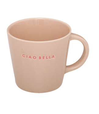 vondels Ceramic Cappuccino Cup CIAO BELLA beige 250ml