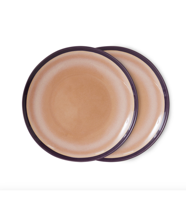 HKLIVING HK Living 70s ceramics: dinner plates, bedrock