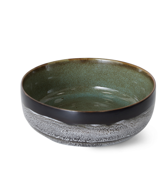 HKLIVING HK Living 70s ceramics salad bowl, rock on