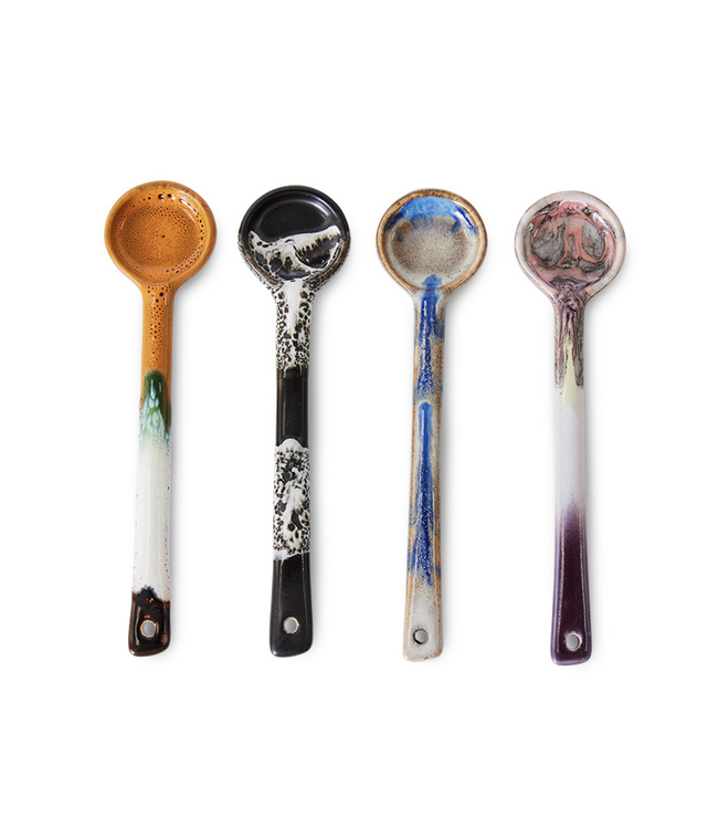 HKLIVING HK Living 70s ceramics: spoons M, force (set of 4)