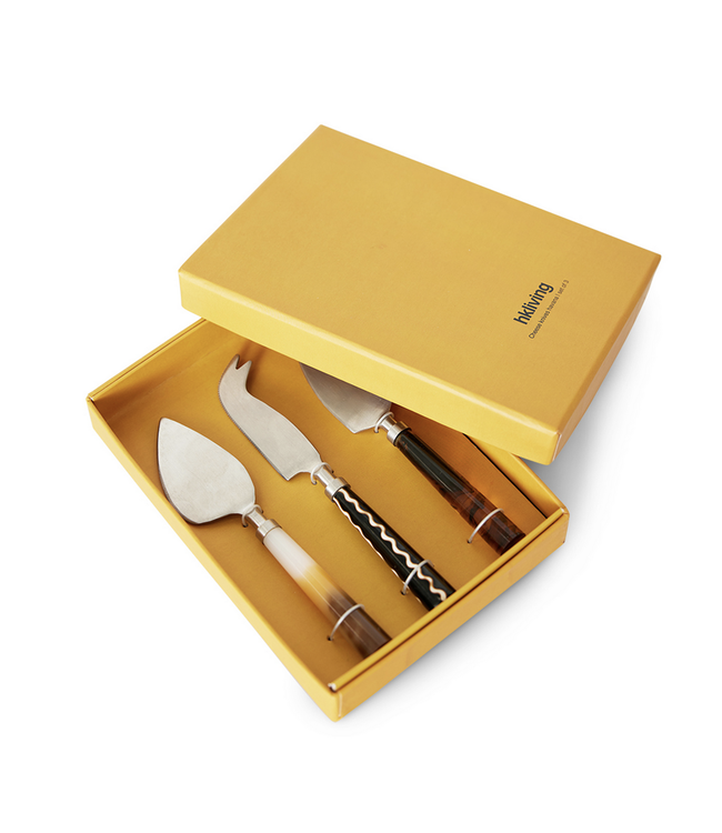 HKLIVING HK Living Cheese knives havana (set of 3)