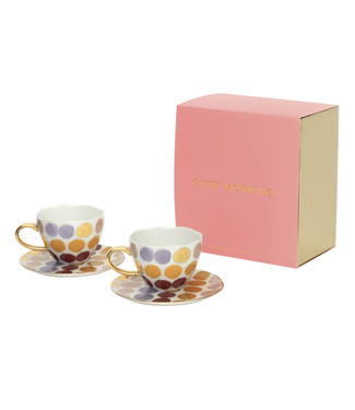 URBAN NATURE CULTURE UNC Good Morning Cup Cappuccino/Tea and Plate Joyful A,  Set  in gift pack